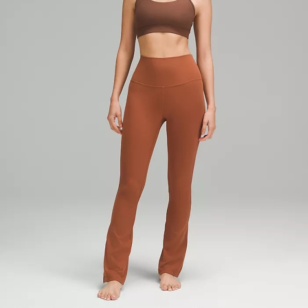 lululemon athletica High-Rise Flare Leggings in Rust Brown